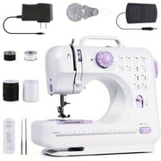 Portable Electric Sewing Machine Pro with 12 Stitches Patterns, Adjustable Speed, Overlock, Sewing Machine Parents, Beginners, Hobbyists, Lightweight, Easy to Use, Perfect for Repair, DIY, Crafting.