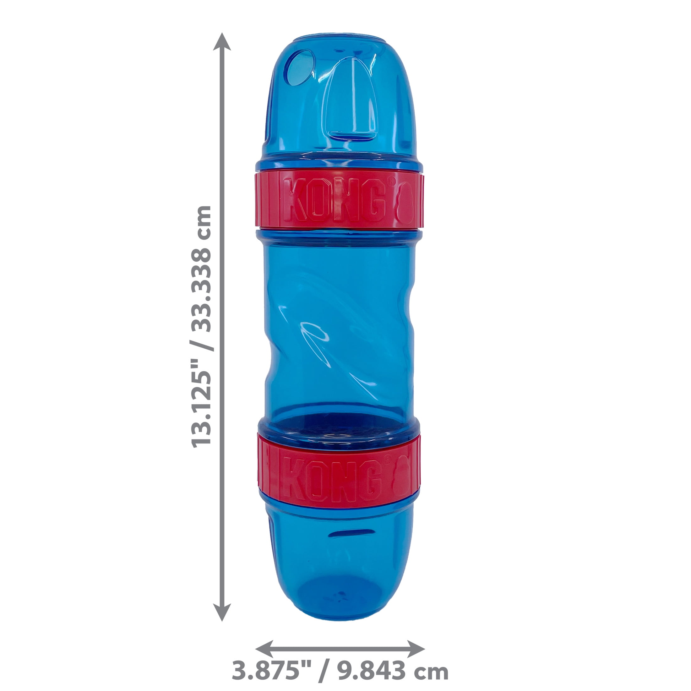 KONG Detachable 1-Piece with Treat Dispenser & Slow Feeder for Average Chewers, Multicolor Pod Large (1 Pack)
