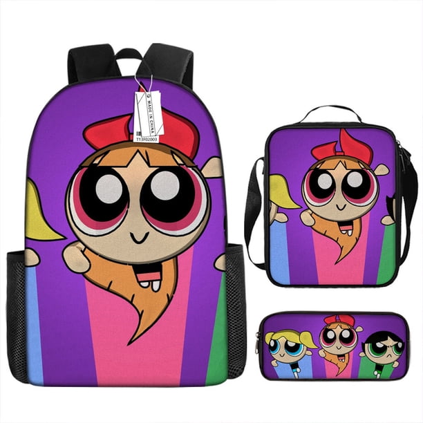Set de mochilas Powerpuff Girls Blossoms Cartoon Kids School