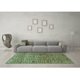 thumbnail image 3 of Ahgly Company Indoor Rectangle Abstract Turquoise Blue Contemporary Area Rugs, 3' x 5', 3 of 4