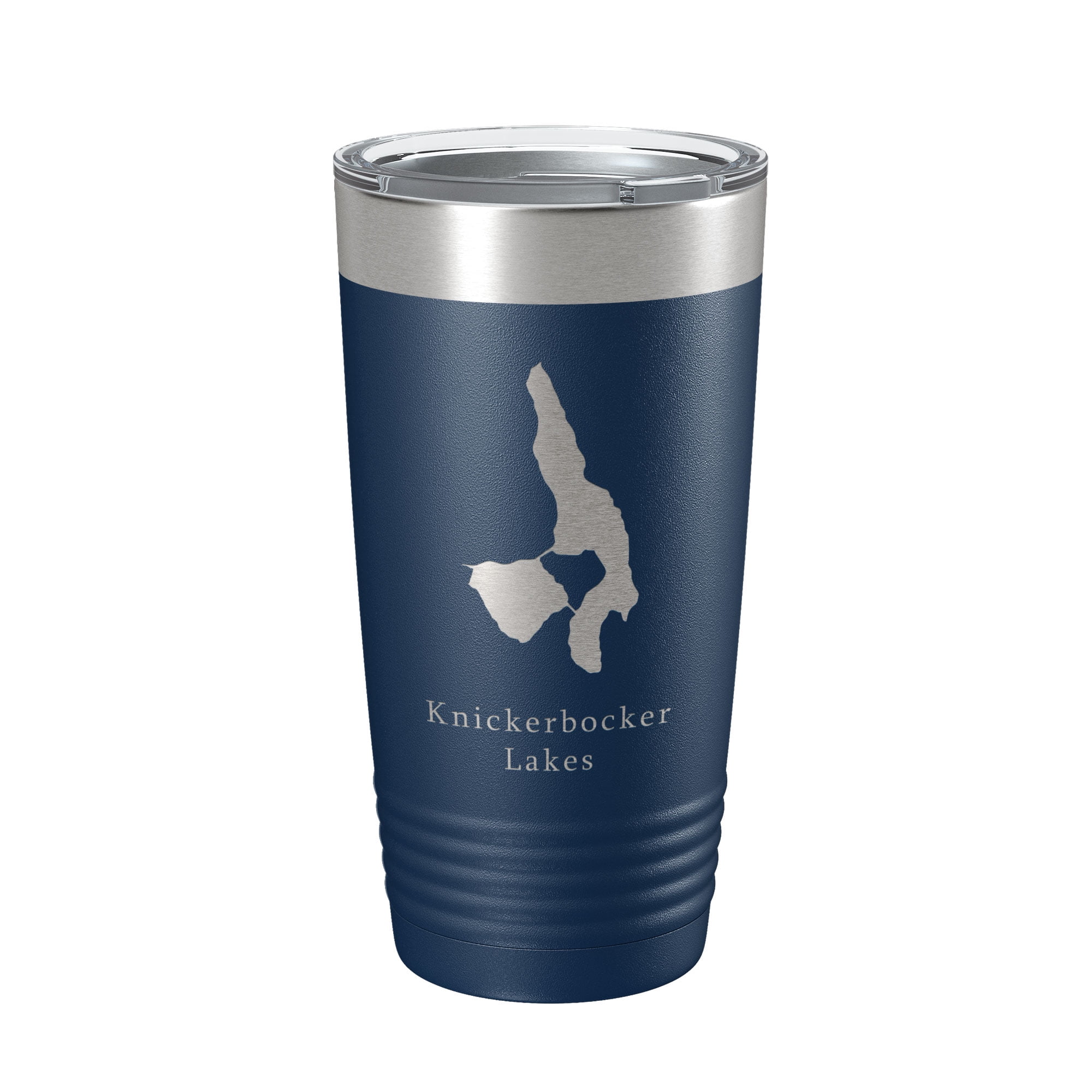 Knickerbocker Lakes Map Tumbler Travel Mug Insulated Laser Engraved