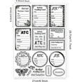 thumbnail image 6 of Custom PVC Plastic Stamps for DIY Scrapbooking Photo Album Decorative Cards Making Stamp Sheets Film Frame Stamp Mixed Patterns 29.7x21cm, 6 of 8