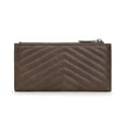 thumbnail image 6 of Wrangler Minimalist Wallet Credit Card Wallet for Women with Smooth Zippers, Coffee, 6 of 7