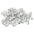 thumbnail image 1 of Unique Bargains 100 Pack Aluminum Crimping Loop Sleeve for 5/64' Diameter Wire Rope, Oval Aluminum Wire Rope Sleeve, 1 of 6