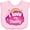 AD-Pink, variant on Inktastic I Love My Daddy Girls Girls Baby Bib