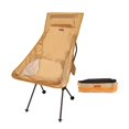 thumbnail image 2 of Silla plegable portátil Campamento perezoso plegable con bolsillo para reposacabezas Asiento para Zulema Asiento plegable de la luna, 2 of 8