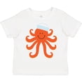 thumbnail image 3 of Inktastic Orange Octopus Cute Sea Creature Nautical Boys or Girls Toddler T-Shirt, 3 of 5