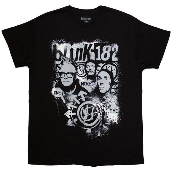 Blink 182 Adult One More Time Spray Paint T-Shirt