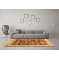 thumbnail image 3 of Ahgly Company Indoor Square Oriental Brown Traditional Area Rugs, 5' Square, 3 of 4