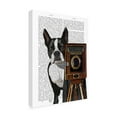 thumbnail image 2 of Trademark Fine Art 'Boston Terrier Photographer Camera' Canvas Art by Fab Funky, 2 of 3