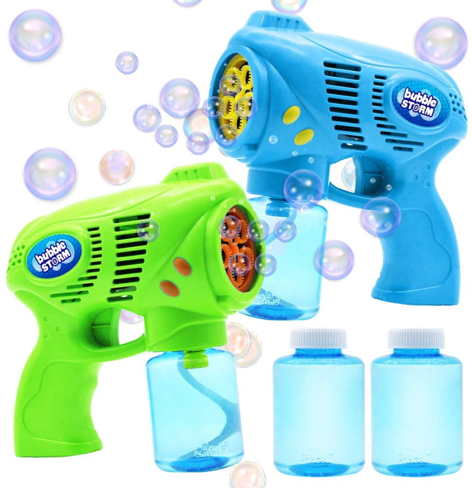 Little Kids Fubbles Pistol Bubble Shooter with No-Spill Holster to Re-Dip -  NEW
