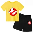 thumbnail image 3 of Conjunto de camiseta de algodón de la película de monstruos de Los Cazafantasmas para niños y niñas, ropa de cumpleaños con temática de verano de dibujos animados de anime, manga corta, 3 of 5