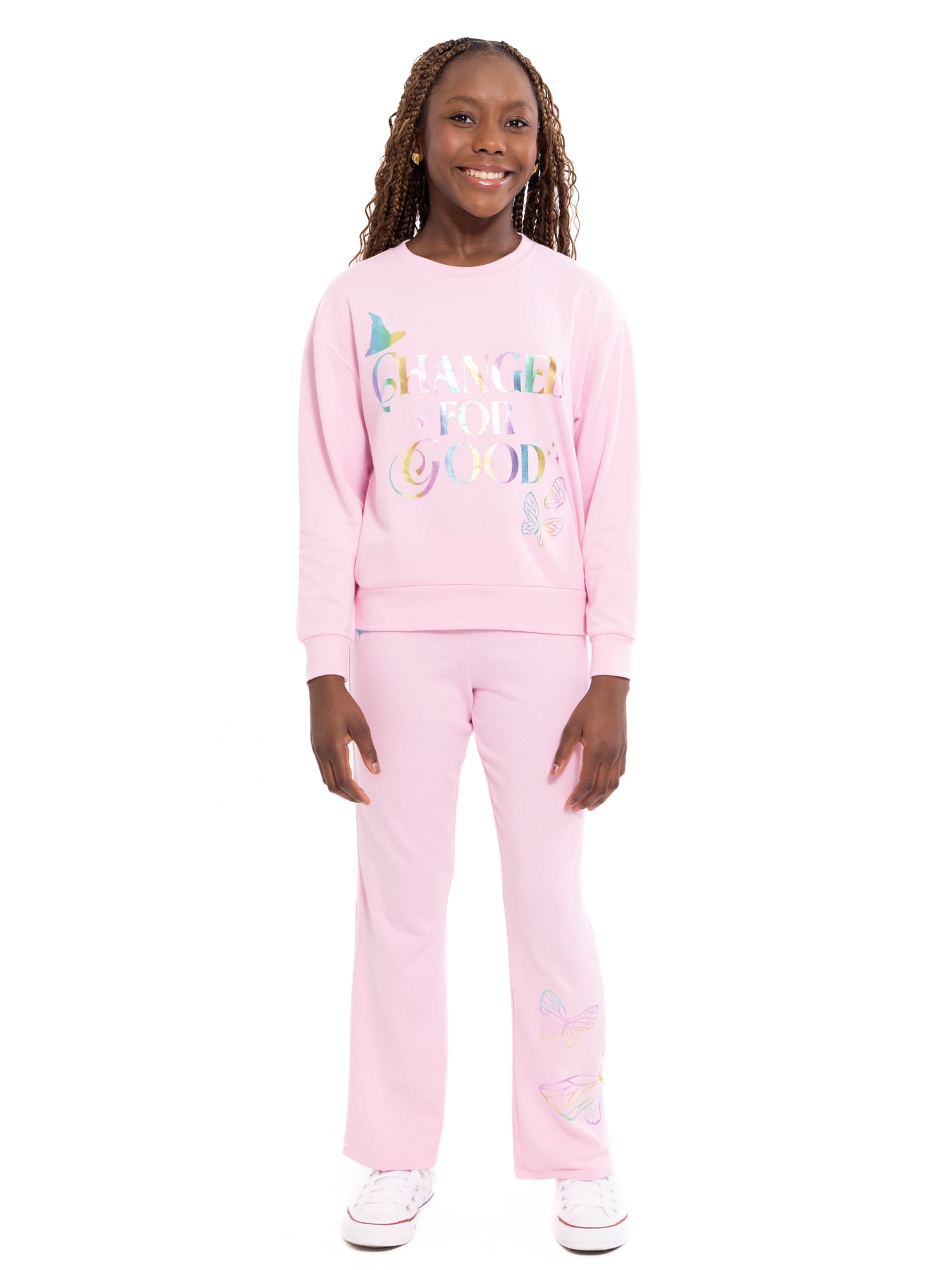 Wicked: For Good Girls Foil Graphic Sweatshirt, Sizes 4-16