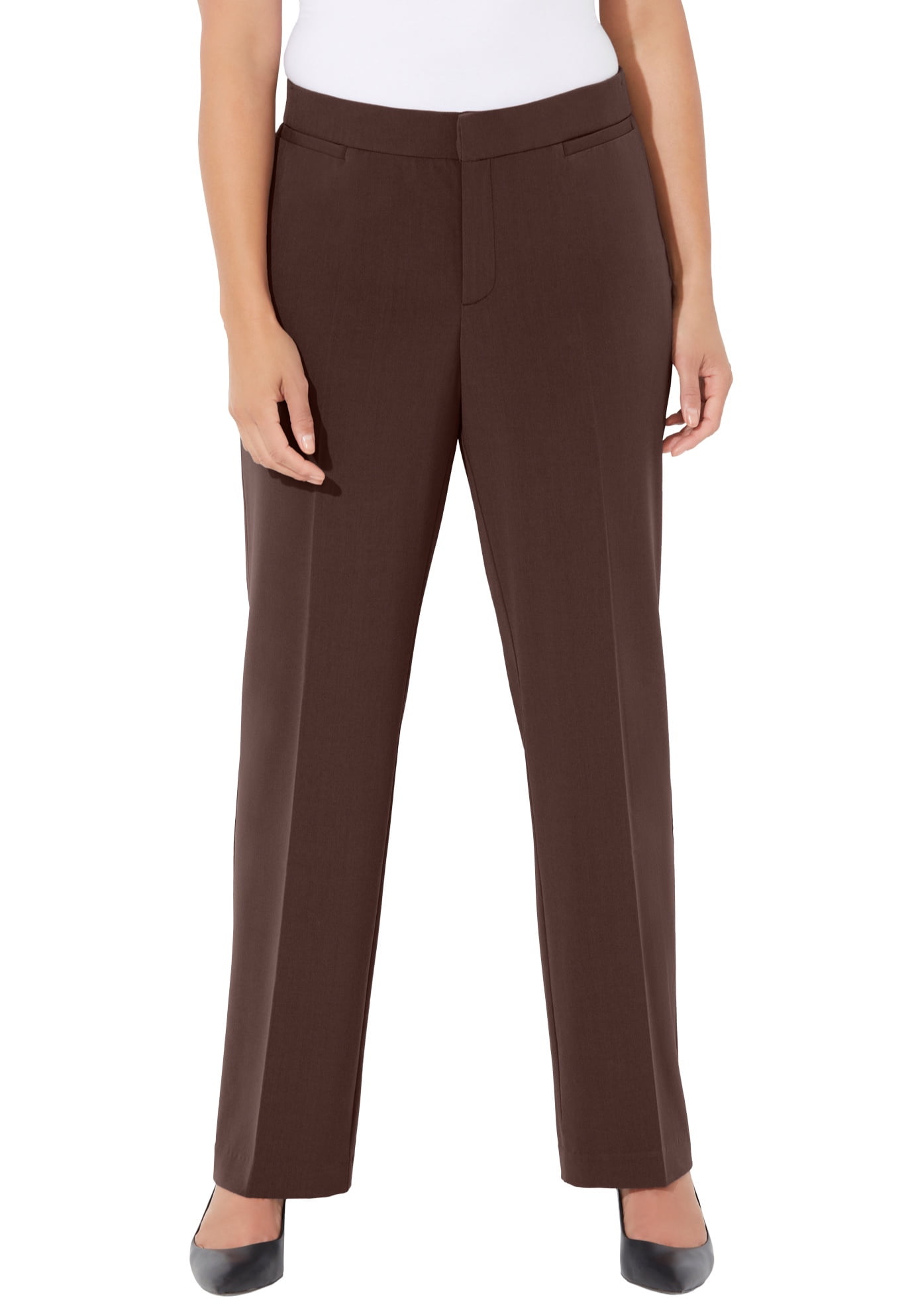 Catherines Women's Plus Size Right Fit Pant (Moderately Curvy ...