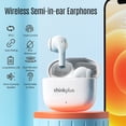 thumbnail image 2 of Auriculares LP40 PRO Wireless BT5.1 Auriculares semi-orejas para deportes con unidad de bobina móvil de 13 mm de duración blanca Lenovo Auriculares, 2 of 2