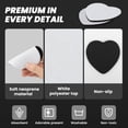 thumbnail image 3 of Aspire 50 Pcs Sublimation Blank Cup Coasters, Neoprene Thick Heart Drink Coasters for Heat Press DIY Crafts 3.54 Inch, 3 of 6