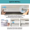thumbnail image 3 of MYshade No Tools-No Drill Gray-36.5"W*64"H Cordless 1" Light Filtering Mini Blinds for Indoor Windows Horizontal Shades with Smooth Lift & Dustproof Slats, 3 of 9