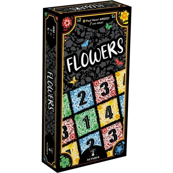 Juego de cartas Asmodee Flowers: estrategia rápida de combinación de colores