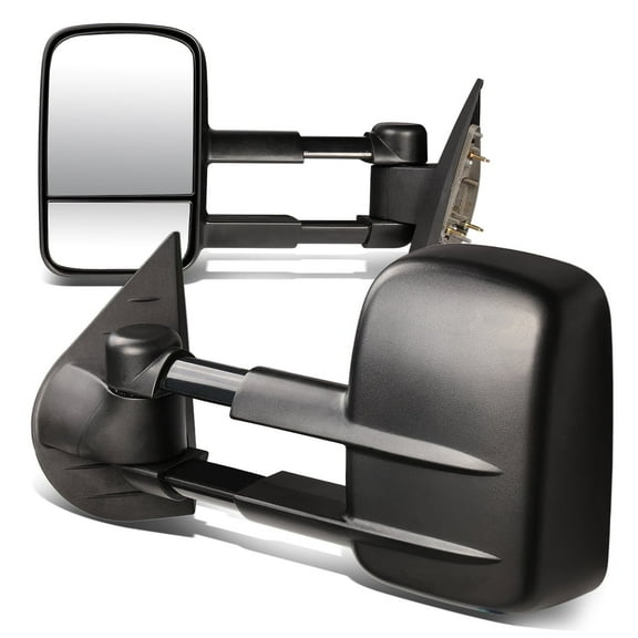 DNA Motoring For 07-14 Silverado Sierra 1500 2500 3500 Manual Telescoping Towing Side Mirrors Pair
