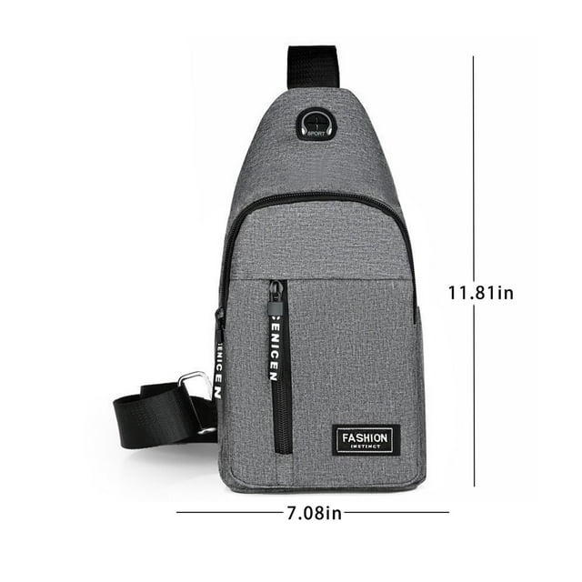 Strap Bag Crossbody Backpack With Headphone Hole Strap Backpack Hiking Backpack Multipurpose Crossbody Chest Bag