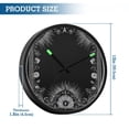 thumbnail image 3 of Indoor 12' Voice-Activated Luminous Decoration Wall Clock With LED Night Light Art Nouveau Decorative, 3 of 8