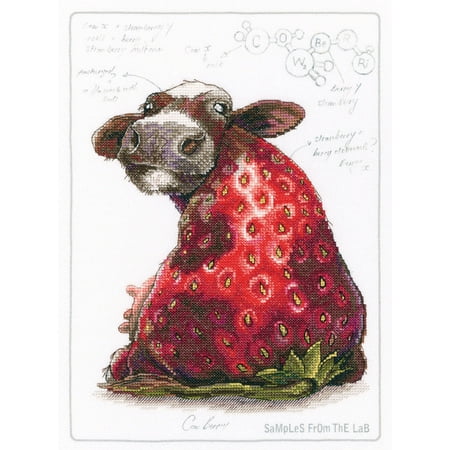 UPC: 4743348404685 | Cross-stitch Kit with printed background Cow Berry M70041