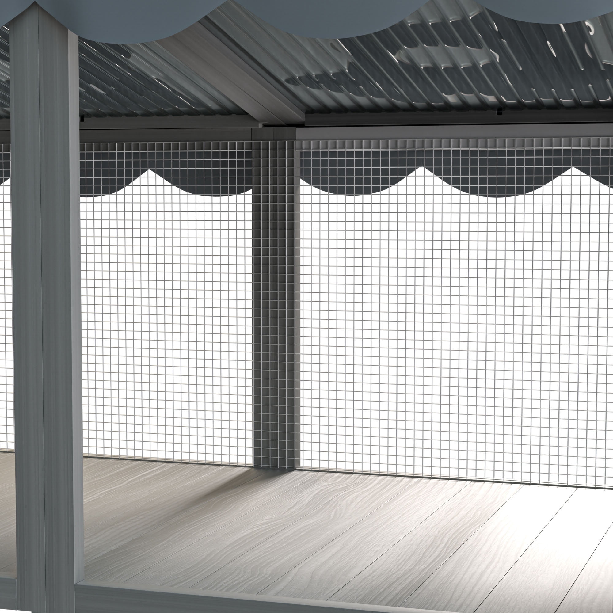 CQSXDA Indoor Cat Catio Window Perch House in Classic Wood Finish Expandable Design Secure Outdoor Space