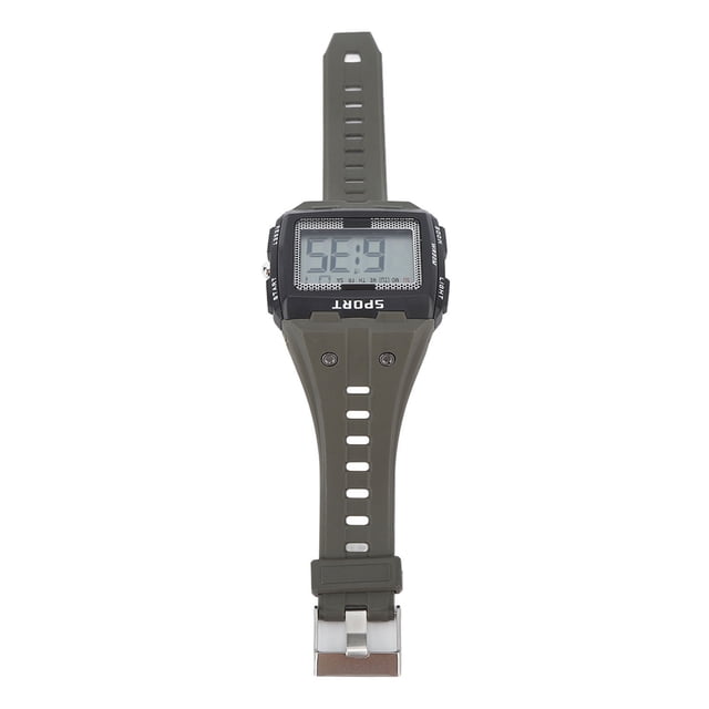 Reloj Cronógrafo Deportivo Para Hombre, Repespatch Digital Con Alarma De Luz Nocturna WR50M Impermeable Para La Escalada Para Acampar Al Aire