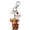 July, variant on Highland Cow Keychain,Little Highland Cow For You Keychain,3D Cow Keychain Charm With Sentiment Card,Remind You Of The Power Of Silences Every Day.(February)