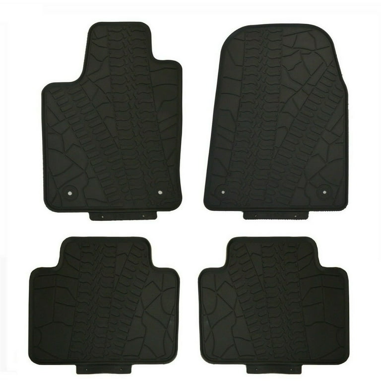All Weather Slush Mats for Jeep 2016 2020 Grand Cherokee Rubber