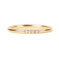 thumbnail image 3 of 0.10ct Dainty Wedding Band, Four Stone Wedding Bands, 14KT Gold Plated Wedding Bands, Stackable Bands, Minimalist Wedding Band, Gift For Her, 3 of 4