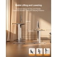 thumbnail image 4 of HLDIRECT 47" Electric Standing Desk with Outlets, Sit Stand Up Desk, Adjustable Height Home Office Desk with 2 Preset Heights for Work Study, Maple, 4 of 9