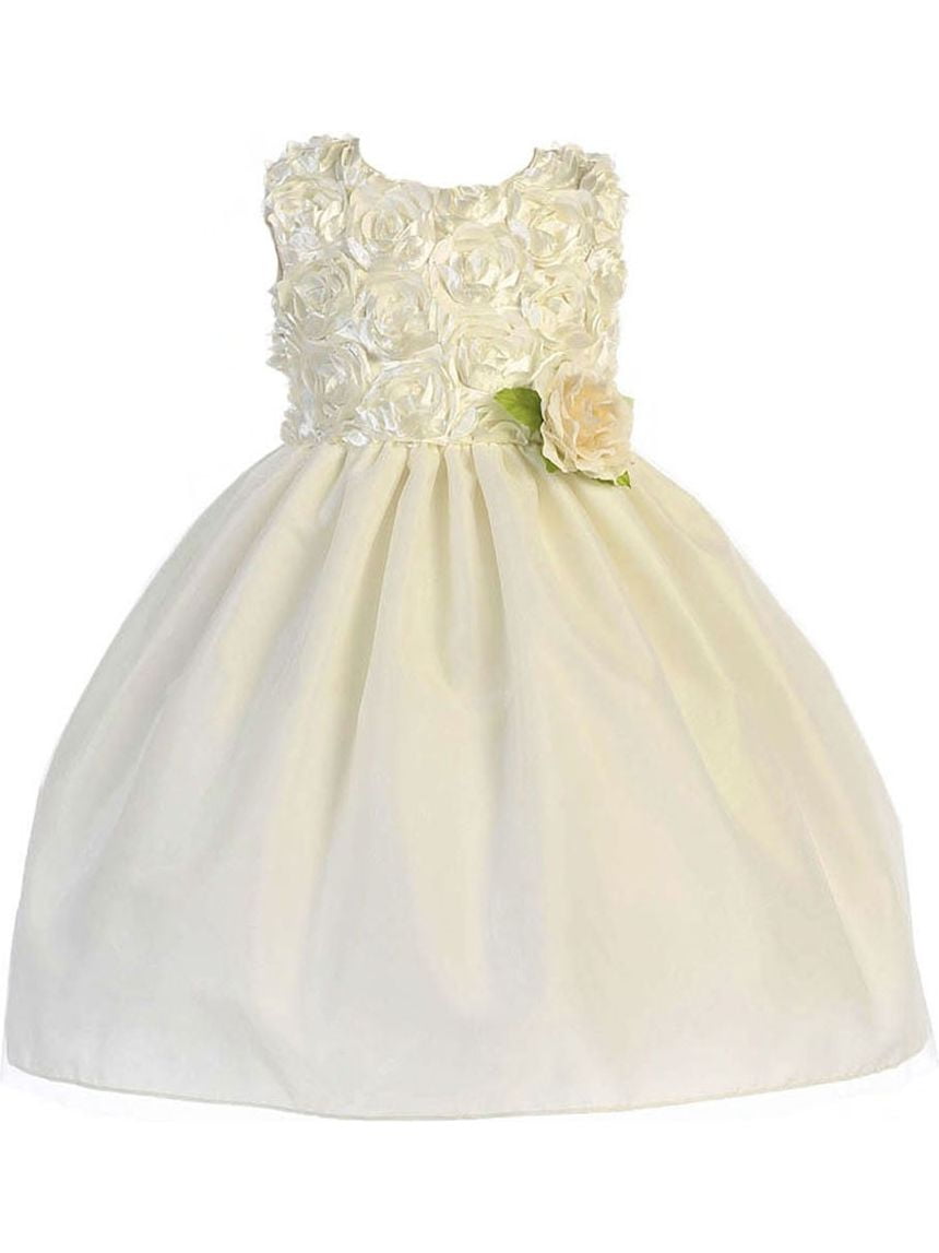 ivory colored flower girl dresses