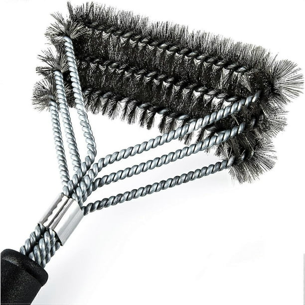 Barbecue Brush - BBQ Grill Cleaning - Barbecues Accessory - Electric, Gas, Charcoal - Stainless Steel