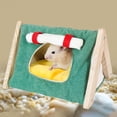 thumbnail image 1 of Cama para cobayas, escondite para cobayas, lugar de refugio, jaulas cálidas, accesorios, nido para hámster, casa para jugar, dormir, ratones y erizos. verde, 1 of 8
