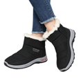 thumbnail image 2 of YOUYEDIAN Boots for Women Fashion Plush Lined Warm Comfy Round Toe Versatile Side Zipper Ankle Booties Casual Winter Outdoor Platform Walking Shoes, 2 of 5