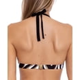 thumbnail image 3 of Trina Turk BLACK MULTI Vivant Halter Bikini Swim Top, US 4, 3 of 3