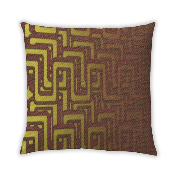 Ahgly Company Outdoor Square Contemporary Throw Pillow, 18 inch by 18 inch
