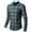 Green, variant on RongHuan Men's Big and Tall Dress Shirts Fashion Long Sleeves Plaid Business Shirts Casual Button Down Oversize Tshirt