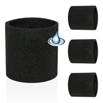 4 Pack 90585 Foam Sleeve Filter Fit for Shop Vac 5 Gallon and Above Wet/Dry Vacuum, Part# 9058500, Type R, VF2001
