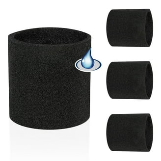 HQRP 2-Pack Small Foam Filter Sleeve for Dry Vacuum, Shop-Vac