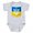 Heather Gray, variant on CafePress - Bendera Ukraina Body Suit - Cute Infant Bodysuit Baby Romper - Size Newborn - 24 Months