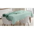 thumbnail image 1 of Ambesonne Floral Tablecloth Rectangular Table Cover, Dragonflies Wild Grass, 60"x90", Pale Green, 1 of 3