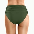 thumbnail image 3 of Hessimy Women's High Waisted Bikini Bottom Tummy Control Ruched Bathing Suit Swim Bottom(AG,L), 3 of 9