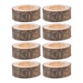 thumbnail image 1 of 8 piezas de colgantes circulares de madera, creativos, naturales, sin terminar, para servilletas de madera, para mesas de hotel, bodas, proyectos de bricolaje y manualidades., 1 of 8
