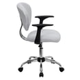 thumbnail image 4 of Scranton & Co Mid-Back Mesh Task Office Chair with Arms in White, 4 of 6