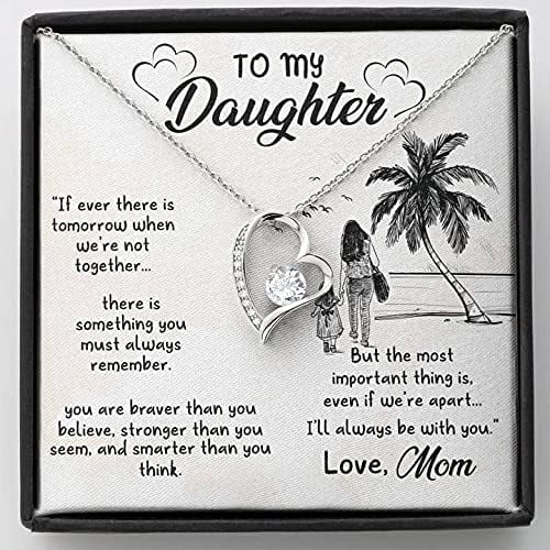 Gift For Daughter from Mom, Daughter Father Necklace, To My Daughter, Daughters Birthday, Unique, Grown Up Daughter, Birthday Gift for Daughter, Christmas Gift for Daughter, Step Daughter