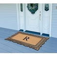thumbnail image 4 of A1HC Natural Rubber & Coir 24x36 Monogrammed Doormat For Front Door, Anti-Shed Treated Durable Doormat for Outdoor Entrance, Heavy Duty, Low Profile, Easy to Clean, Long Lasting Front Porch Entry Rug, 4 of 7