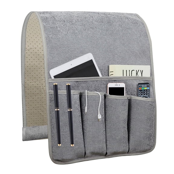 WETRBWEH Sofa Armrest Organize with 14 Pockets, Non-Slip Arm Chair Storage Organizer Couch Caddy Remote Holder for Recliner Sofa Armchairs