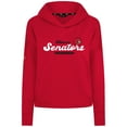 thumbnail image 2 of Women's Levelwear  Red Ottawa Senators Sweet Monument Tri-Blend Cropped Pullover Hoodie, 2 of 3